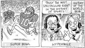 sports commentator cartoon